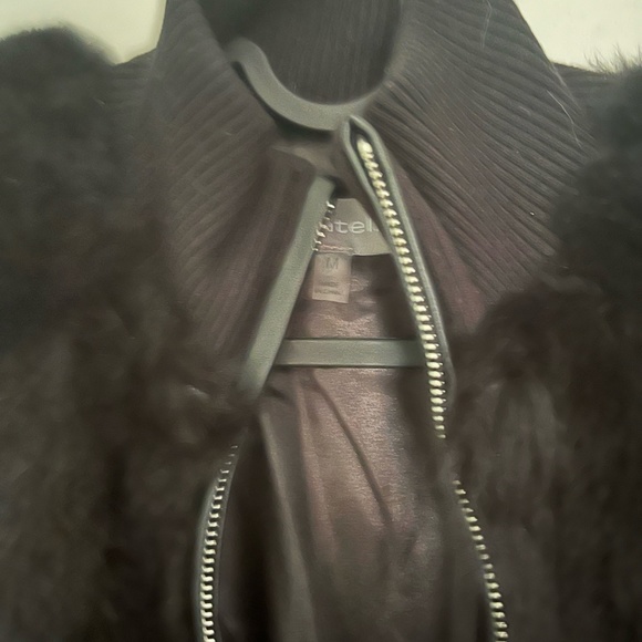 Black rabbit fur short coat - Picture 2 of 10